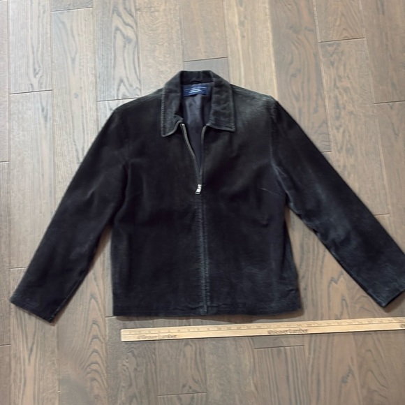 Women’s Vintage Black Bomber-Style Lined Jacket - Picture 1 of 6